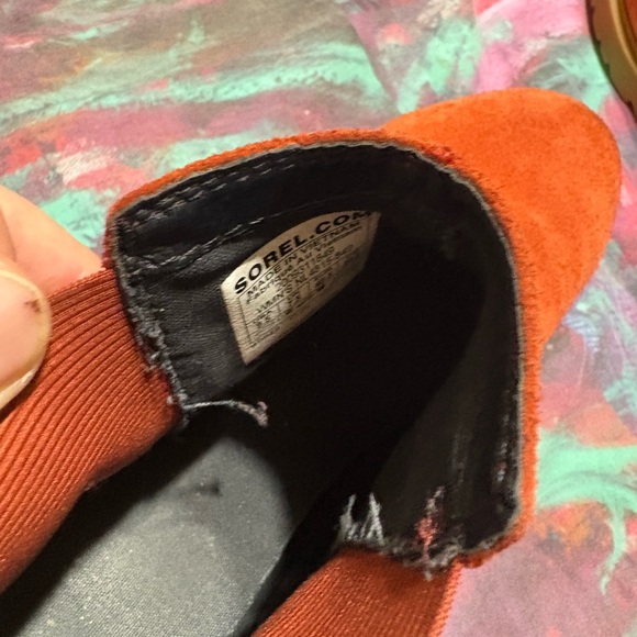 Sorel Bold Orange Suede Boots - Picture 4 of 4